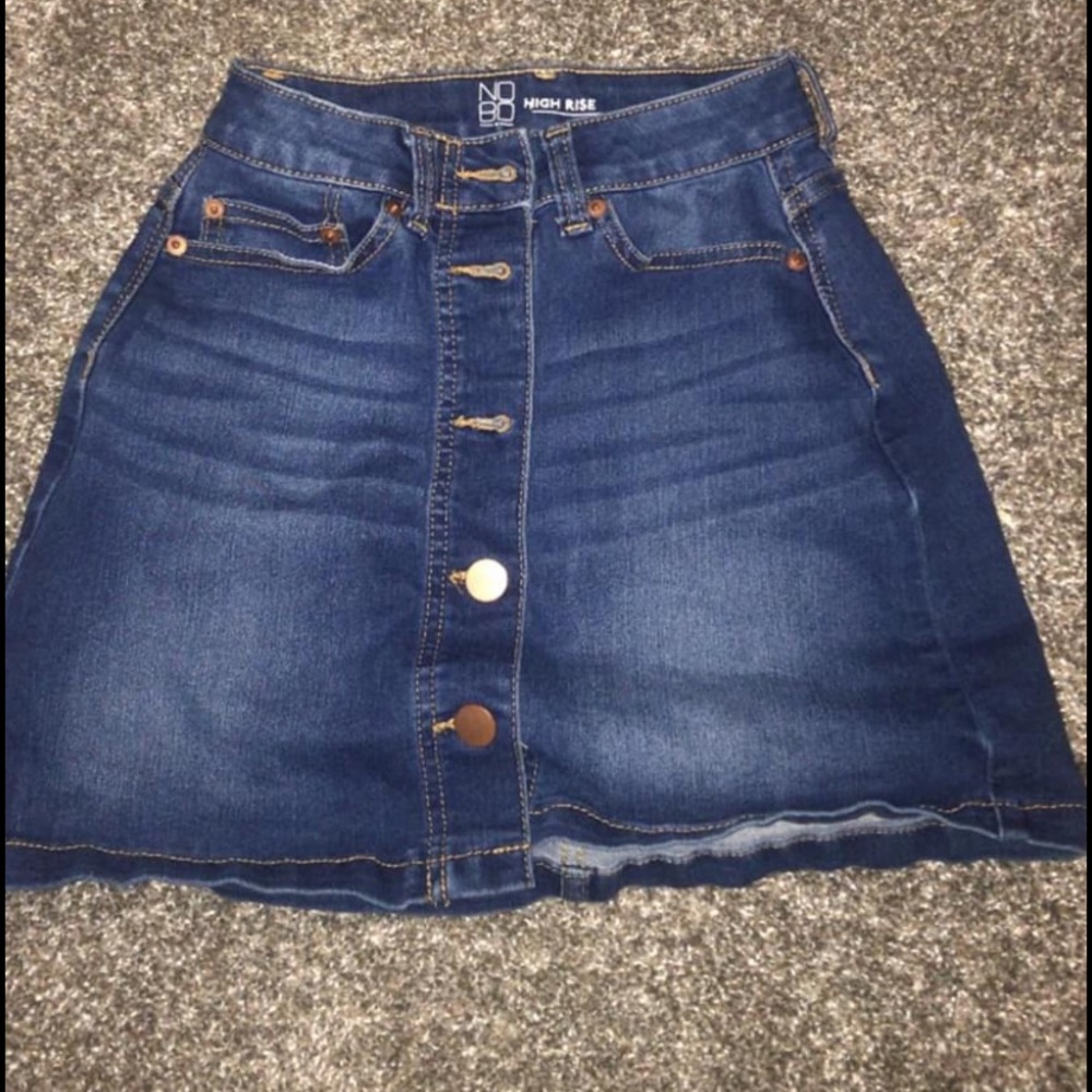 New no boundaries denim skirt